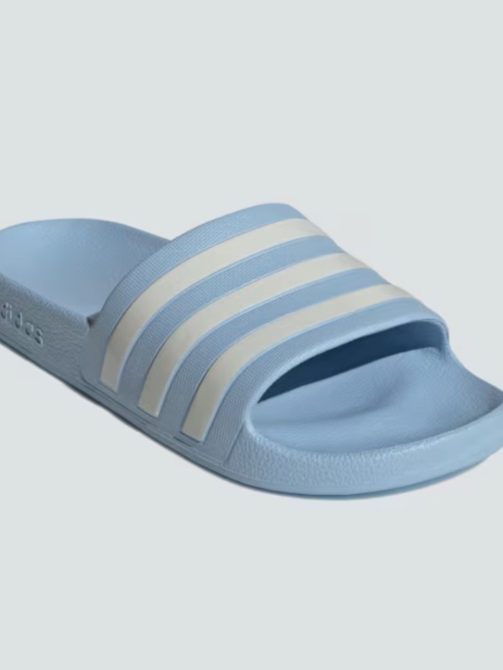 Adidas Women's SIZE 9 Adilette Aqua Slides Sandals White Blue NEW BOX  New